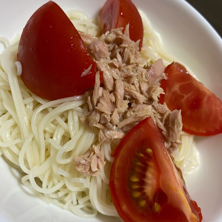 ツナトマト素麺